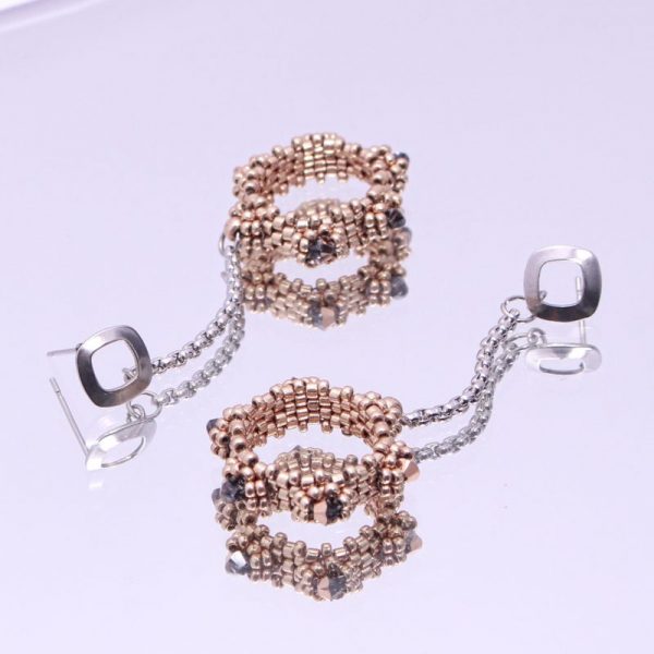 Orecchini Sole Rose Gold - immagine 2