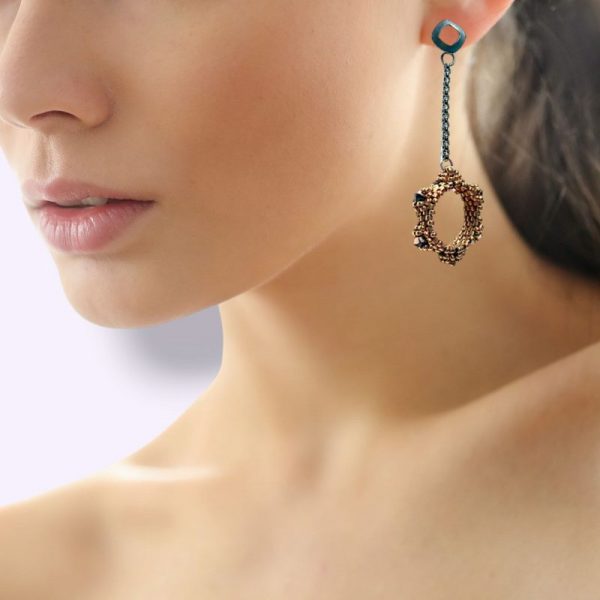 Orecchini Sole Rose Gold - immagine 4